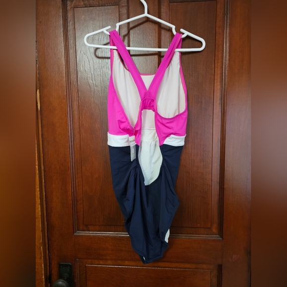 Banded Maternity One Piece Swimsuit - Picture 4 of 7